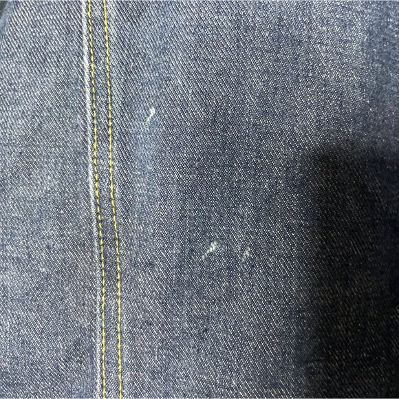 Vtg Lee Storm Rider Denim Sherpa Jacket Button Western Ranch Chore Coat USA Sz L - Picture 12 of 14